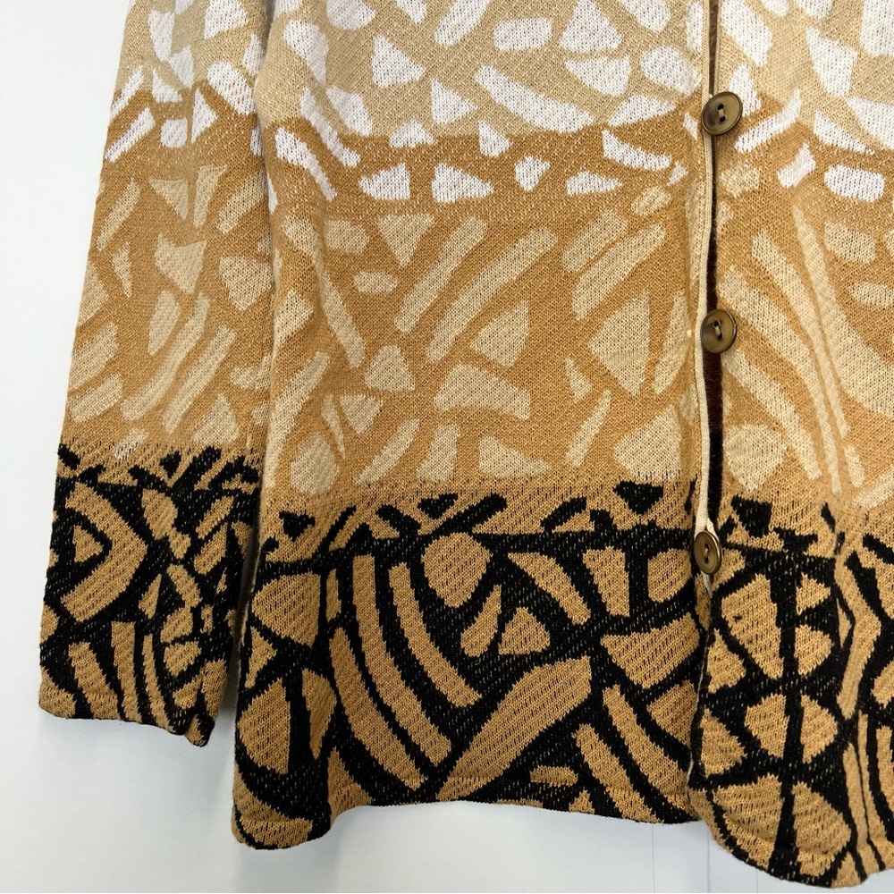 Pendleton Linen Blend Abstract Pattern Cardigan L… - image 3